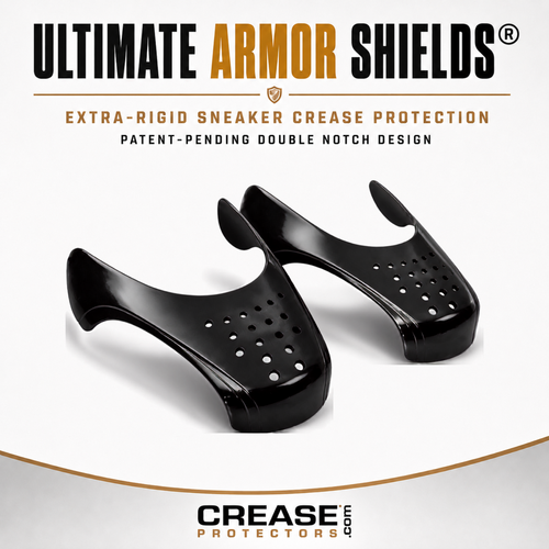 Ultimate Armor Shields extra-rigid crease protectors for sneakers — durable shoe crease protectors by Crease Protectors