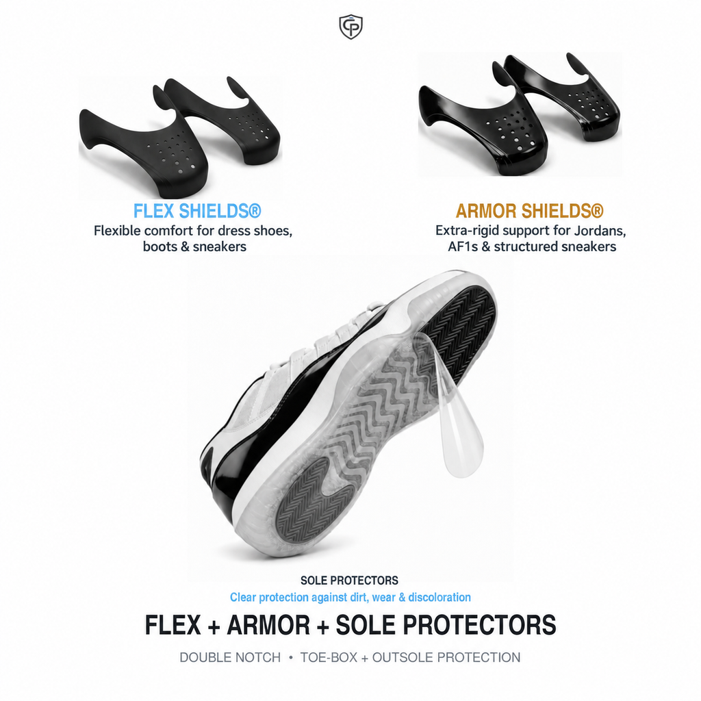 Ultimate Sole Protectors Combo Pack - Sole Protectors + Flex Shields + Armor Shields